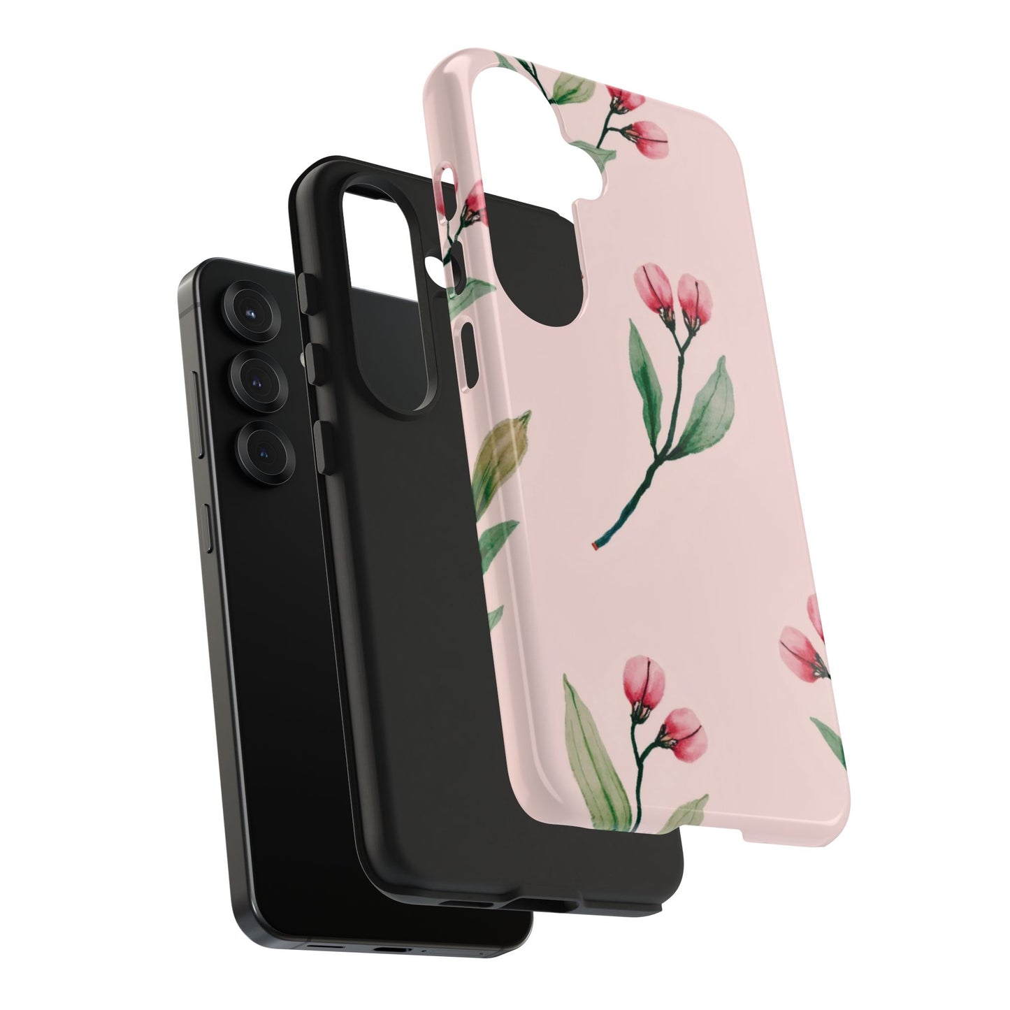 Phone Case: Sweet and Sassy Pink Floral — Tough and Protective Cover