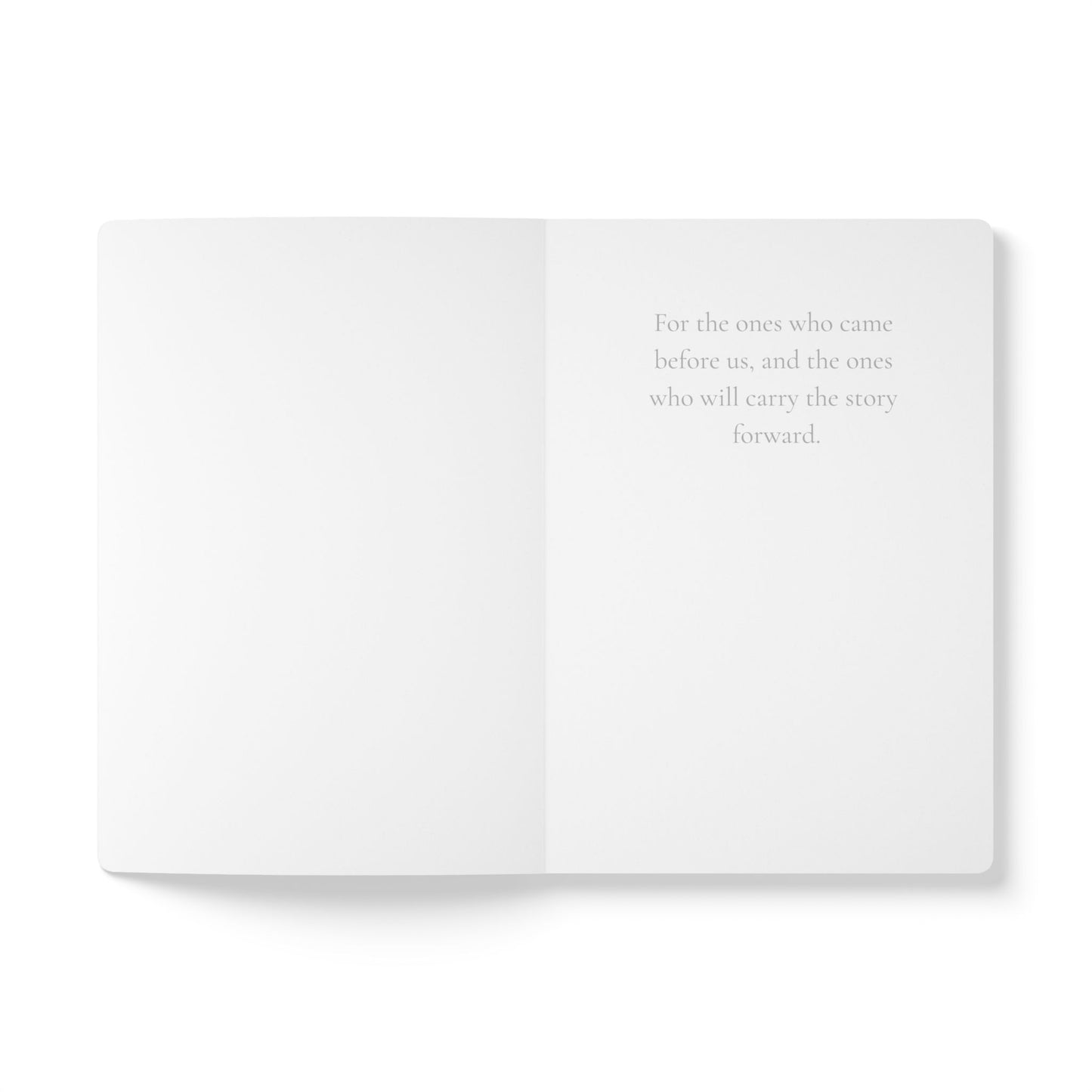 White card with text on a white background