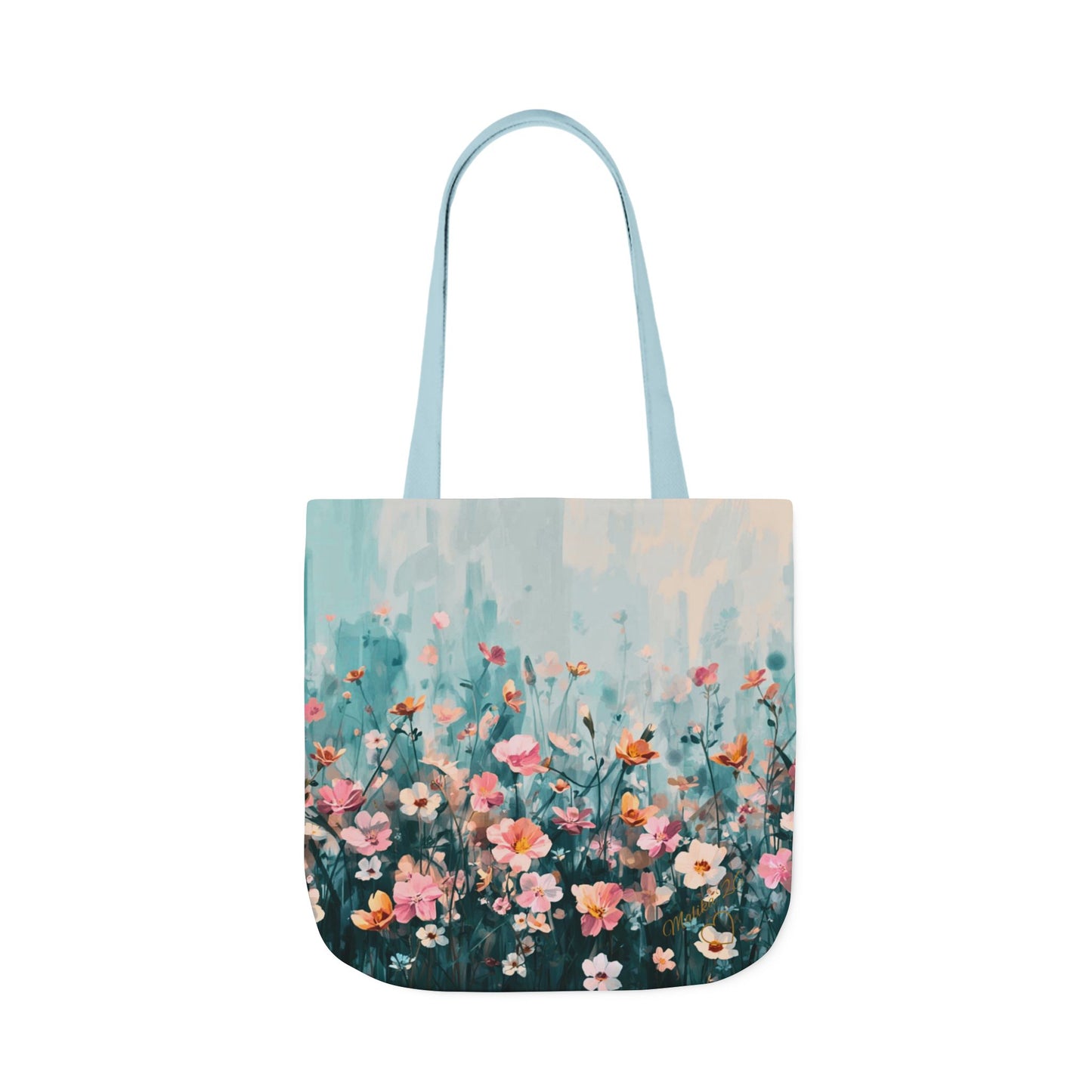 Eco-Tote: Morning Meadow — Pastel Wildflower Canvas Carry-All