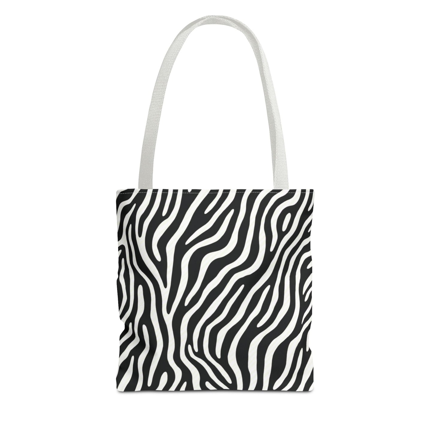 Tote: Zebra Print — Black & White Stripe Carry-All
