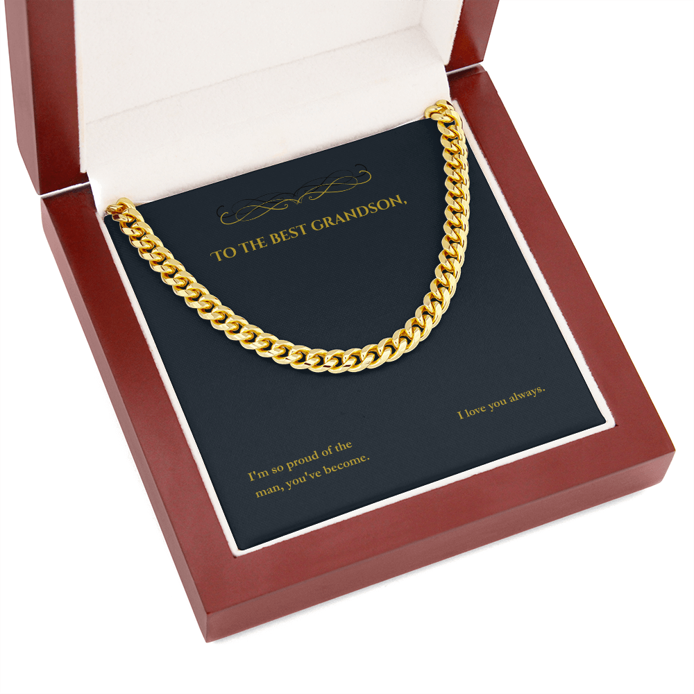 Cuban Link Chain for Men: Yellow Gold & Stainless Steel