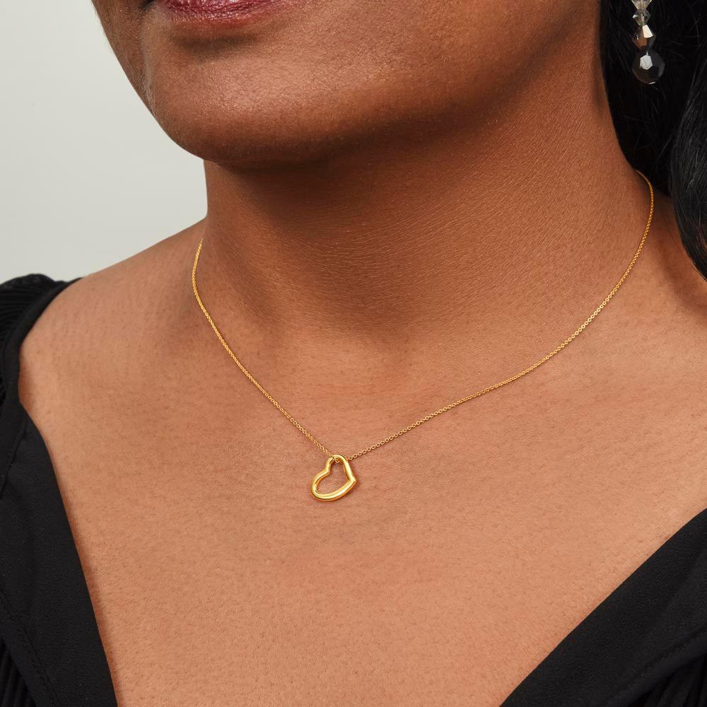Delicate Heart Necklace: Non-Message Card Edition