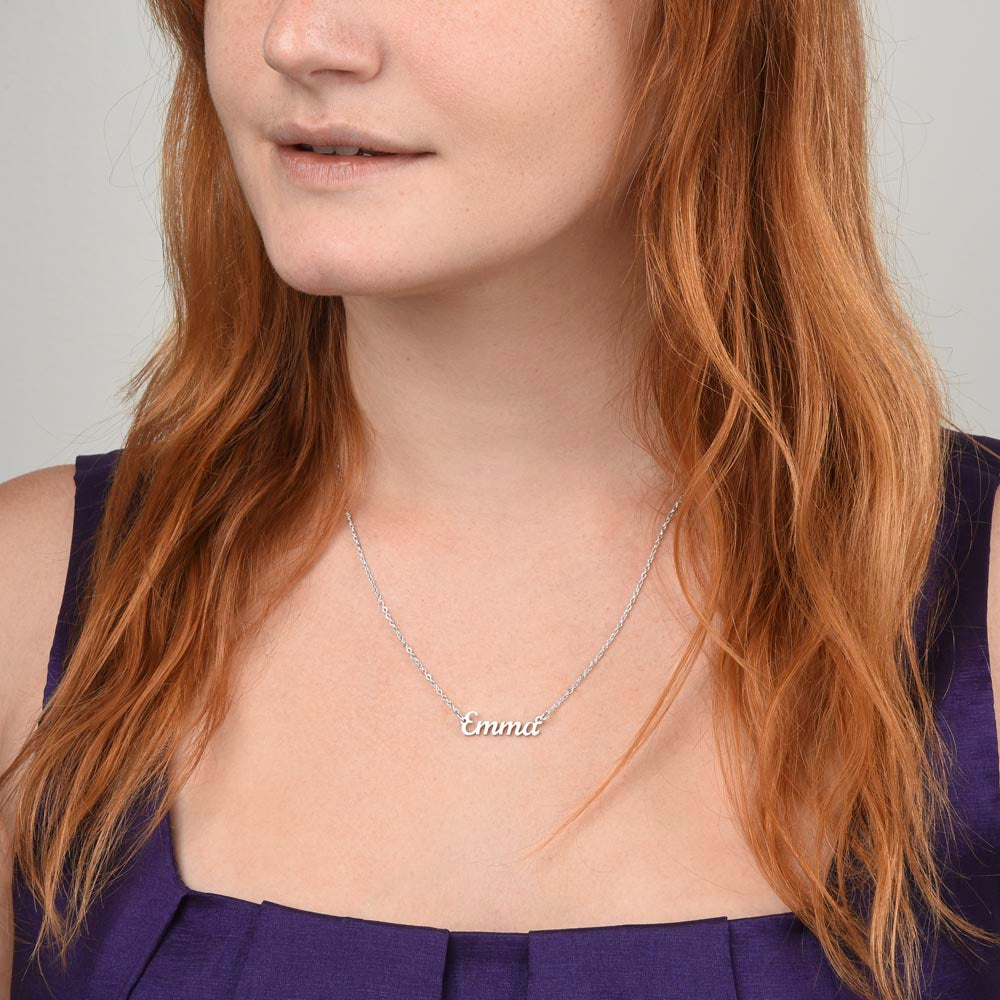 Custom Name Necklace - No Message Card