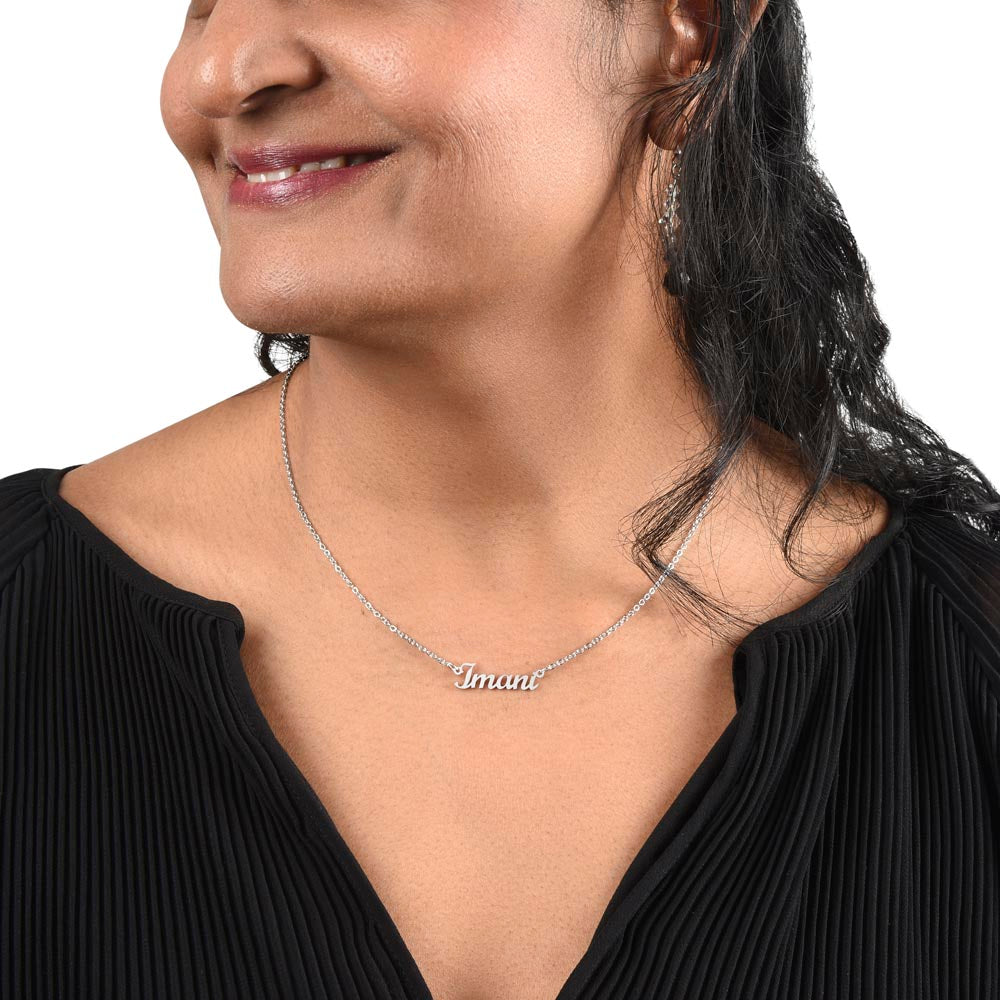 Custom Name Necklace - No Message Card