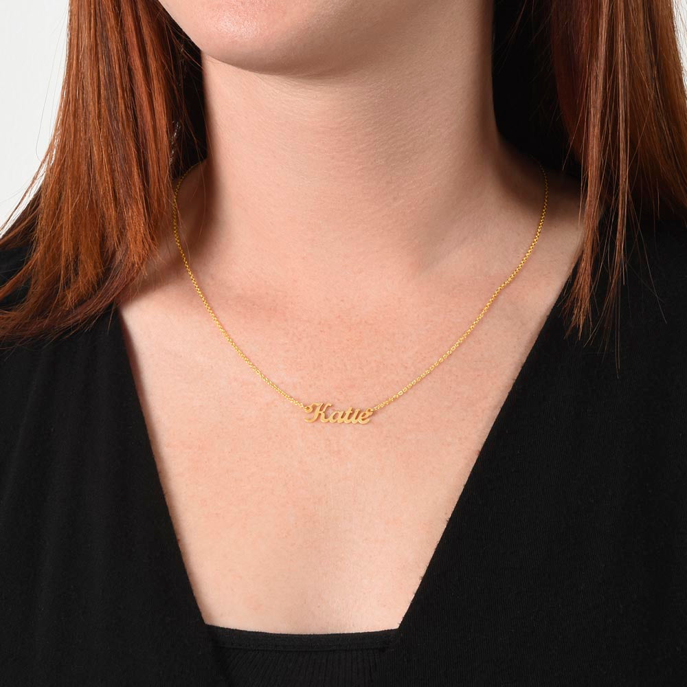 Custom Name Necklace - No Message Card