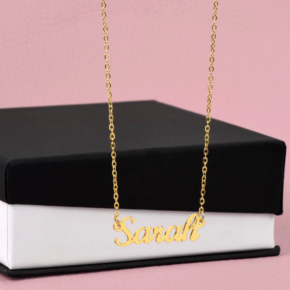 Custom Name Necklace - No Message Card
