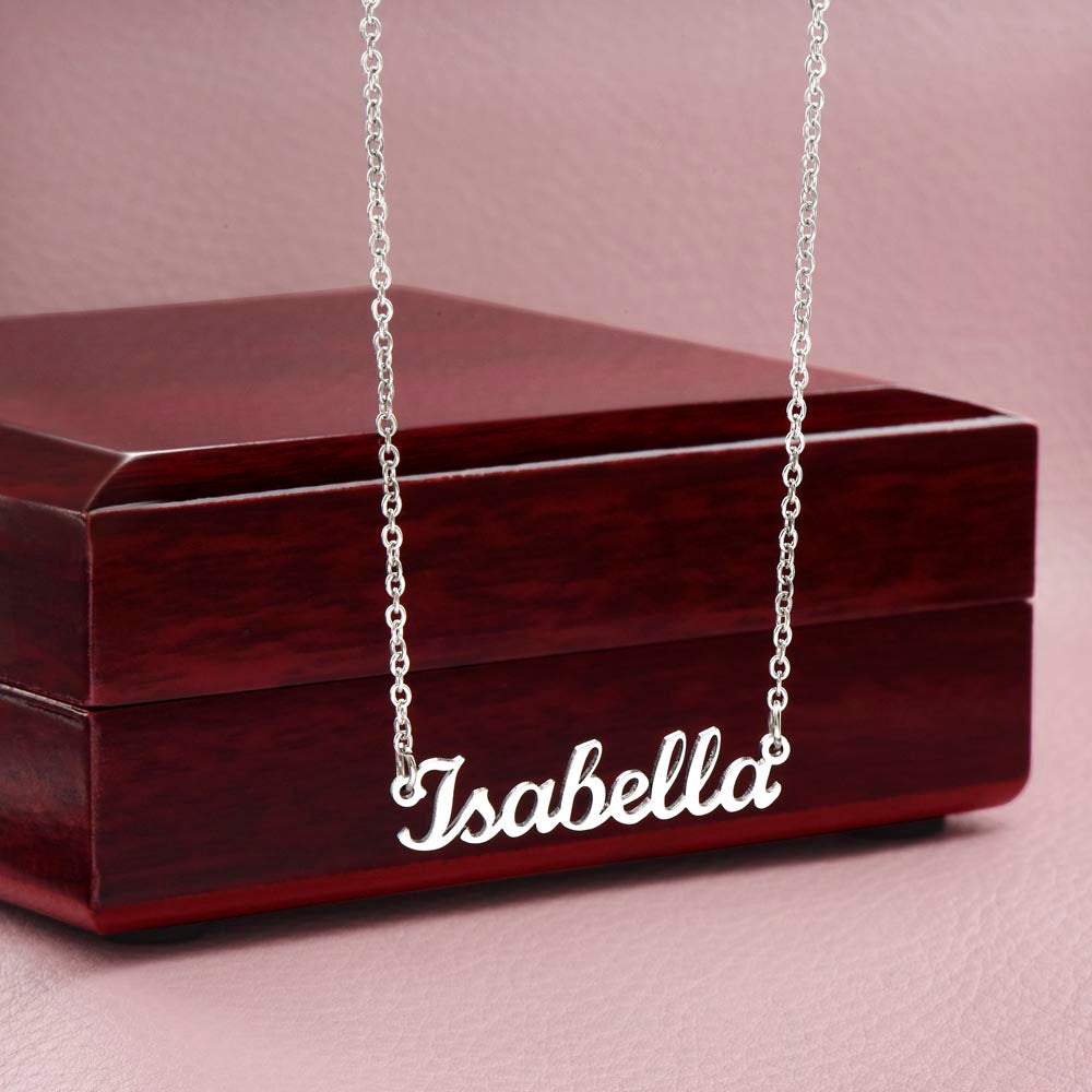 Custom Name Necklace - No Message Card