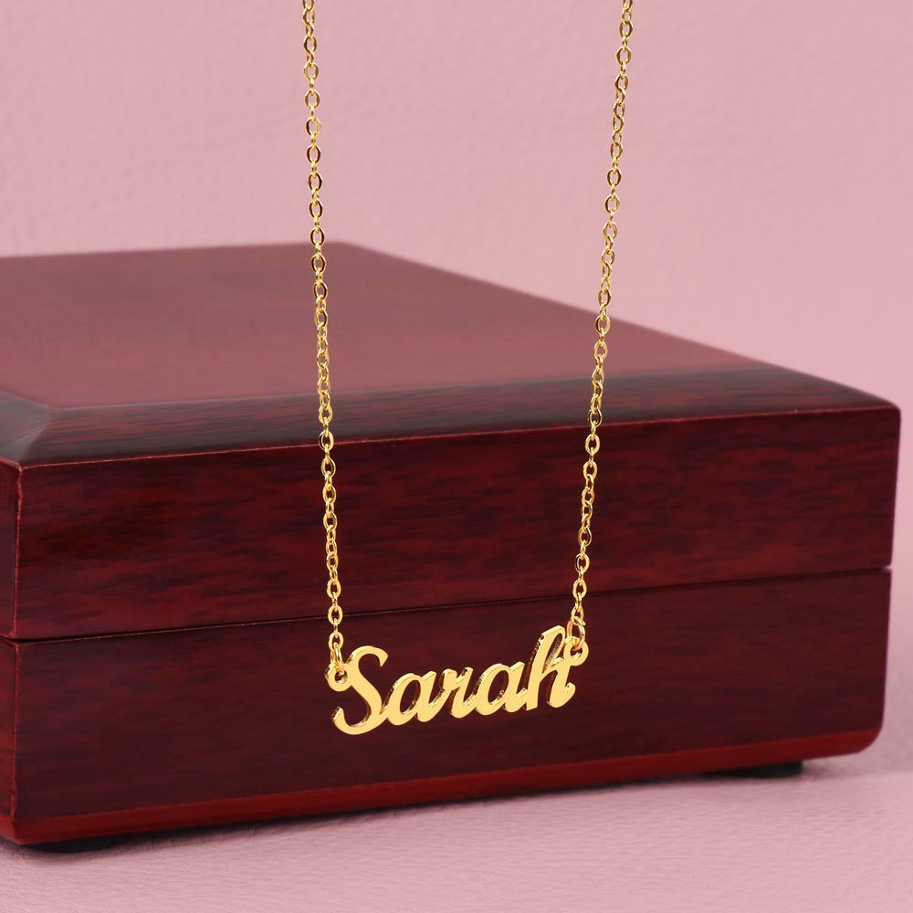 Custom Name Necklace - No Message Card