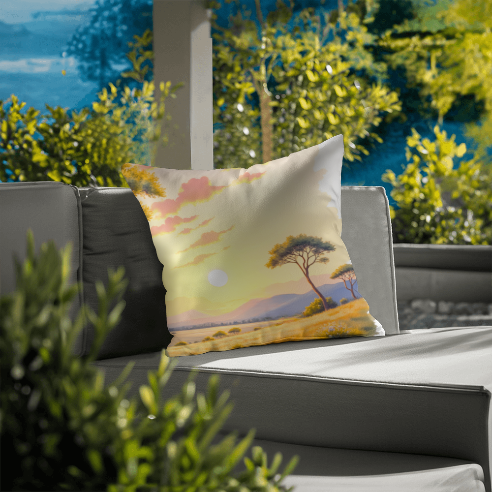 Classic Pillow Cover with Insert; the Savanna Scene