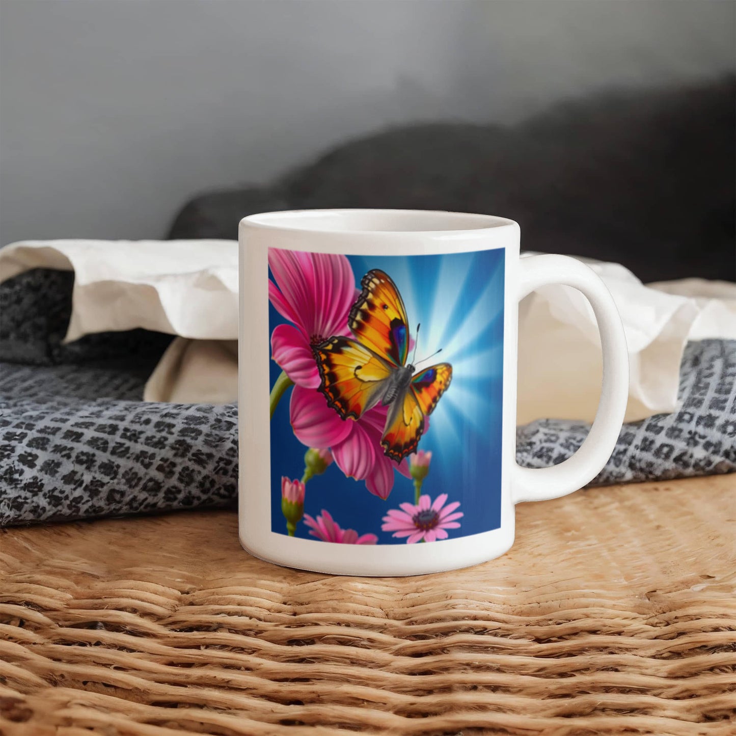 Butterfly Pause: Mug for Tea & Calm