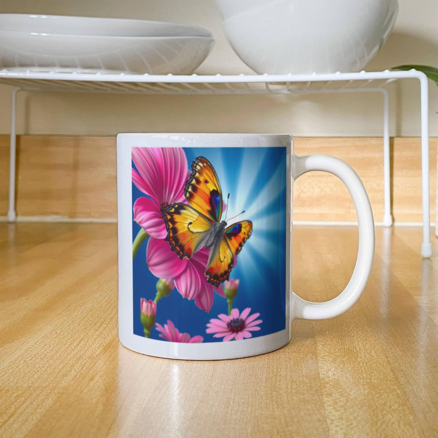 Butterfly Pause: Mug for Tea & Calm