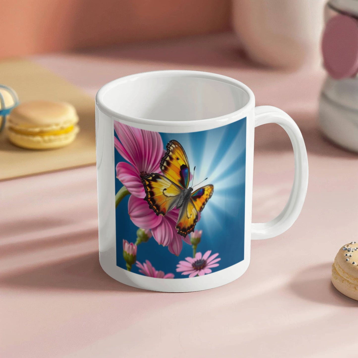 Butterfly Pause: Mug for Tea & Calm