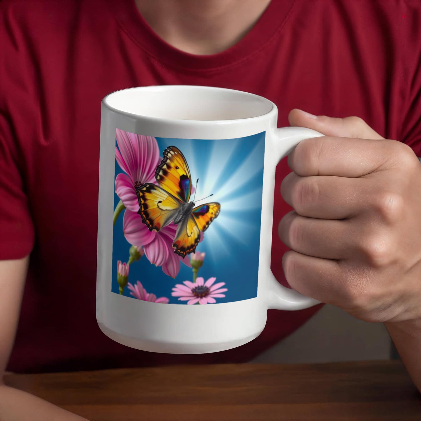 Butterfly Pause: Mug for Tea & Calm
