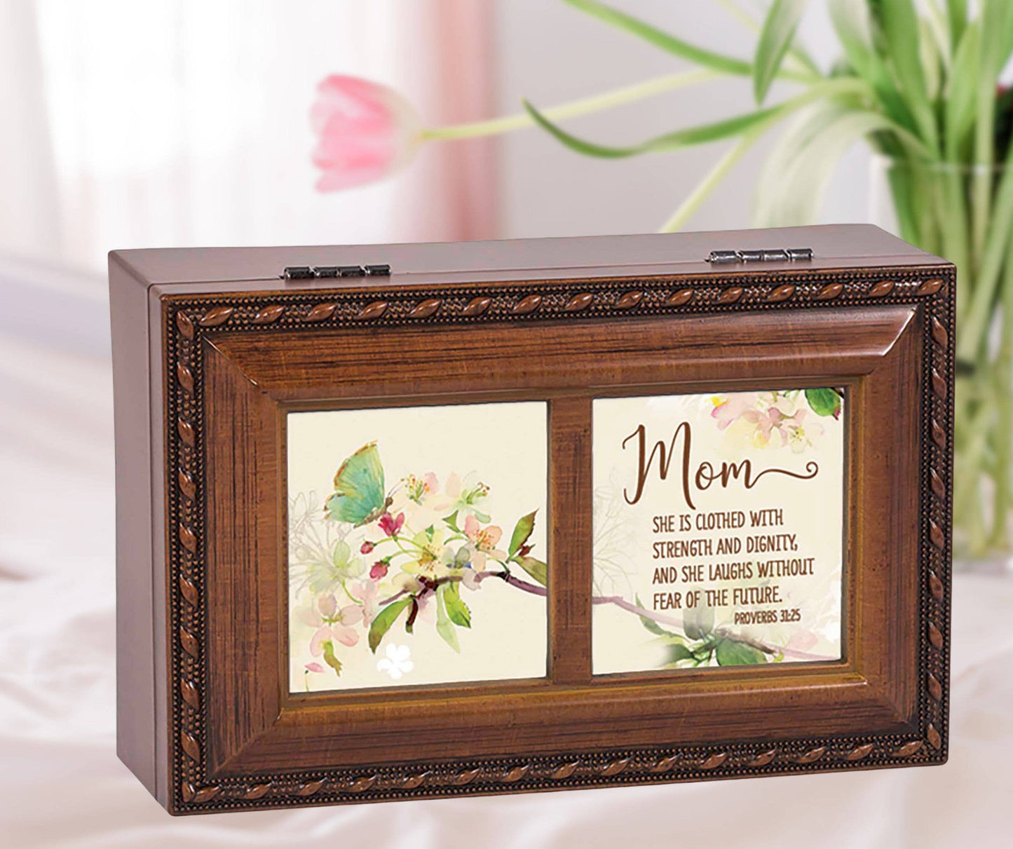 Music Box for Mom Features PROVERBS 31:25
