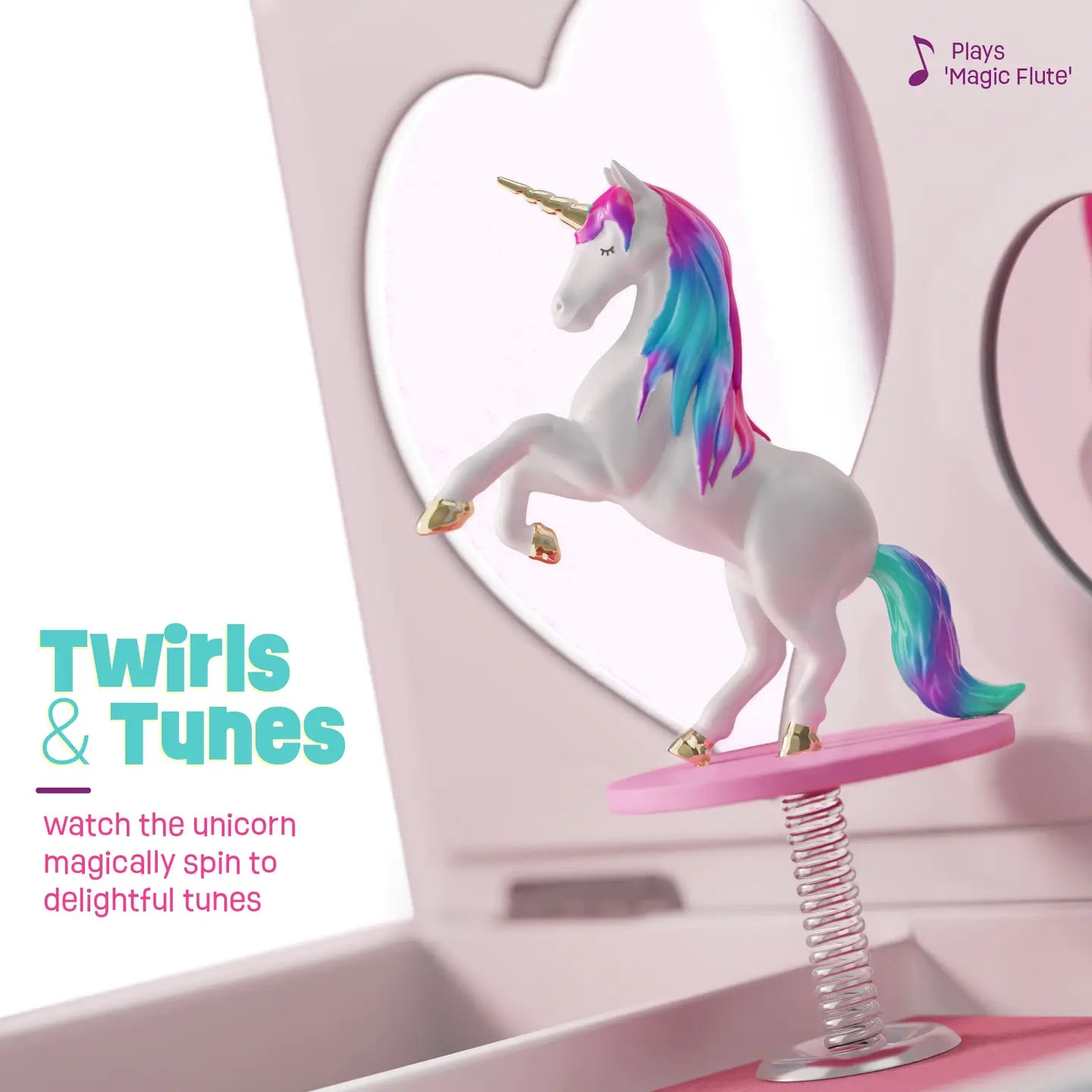 Unicorn Musical Jewelry Box For Kids, Gifts For Girls, Toy