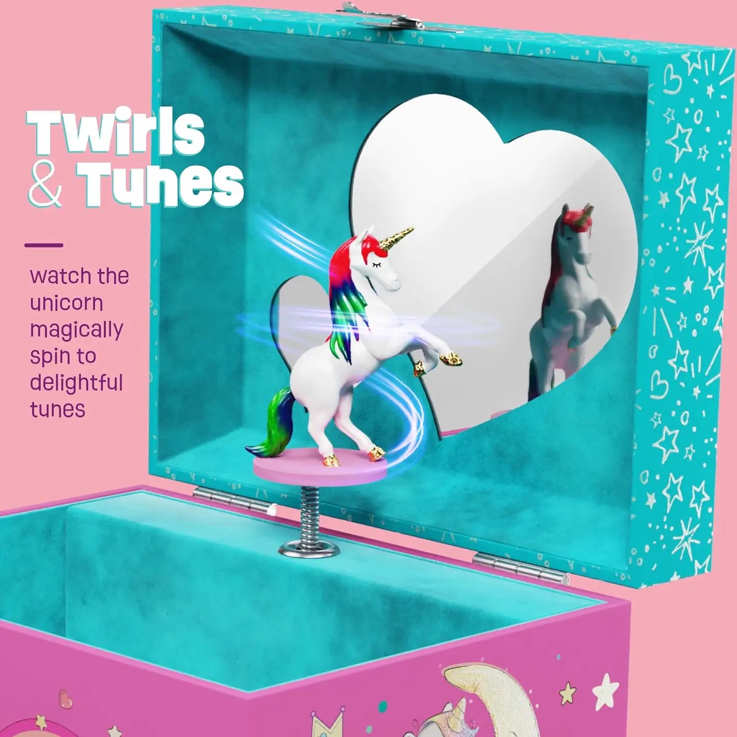 Unicorn Musical Jewelry Box For Kids