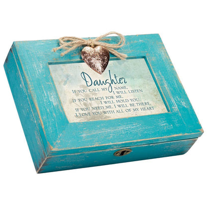 Gift for a Lovely Daughter: Distressed Locket Box