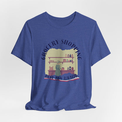 Everyday Errands Tee — Grocery Front, 1776 Store List Back