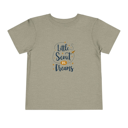 Toddler Tee — “Little Scout BIG Dreams” | Little Explorer Adventure Shirt