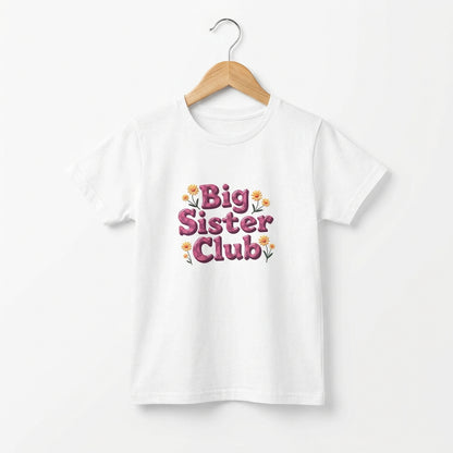 Youth Tee — “Big Sister Club” | Sibling Announcement Kids T‑Shirt