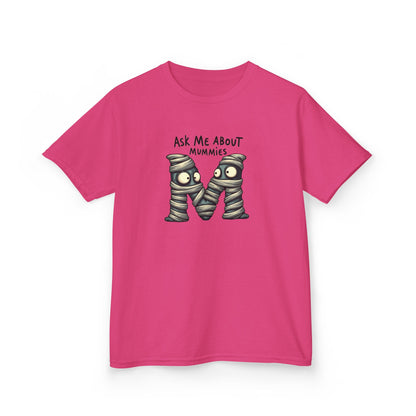Ask Me About Mummies – Kids Heavy Cotton™ Tee (Gildan 5000B)
