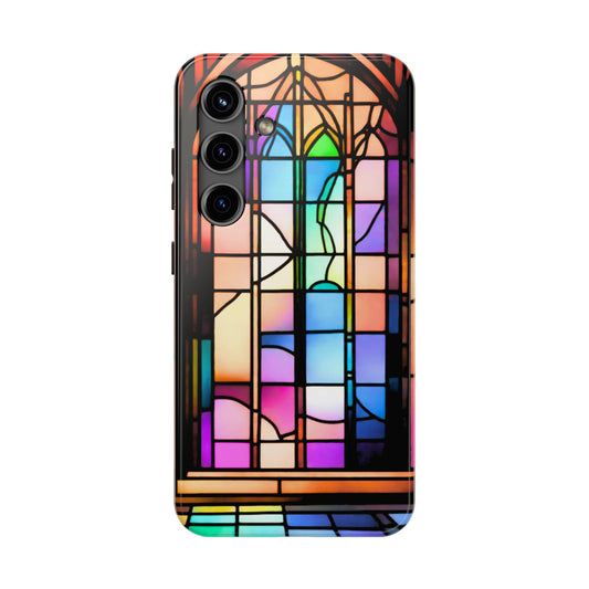 Phone Case: 'Saintly' Stained Glass is Tough