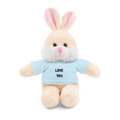 'Love You' Plush Animal with Tee — Cute & Cuddly Stuff with Support for your Home Team
