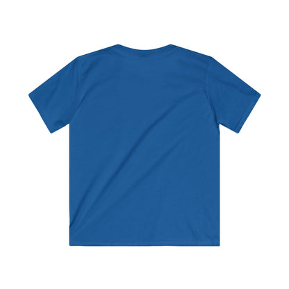 Blue t-shirt on a white background blank back of tee Malika Bourne legacy