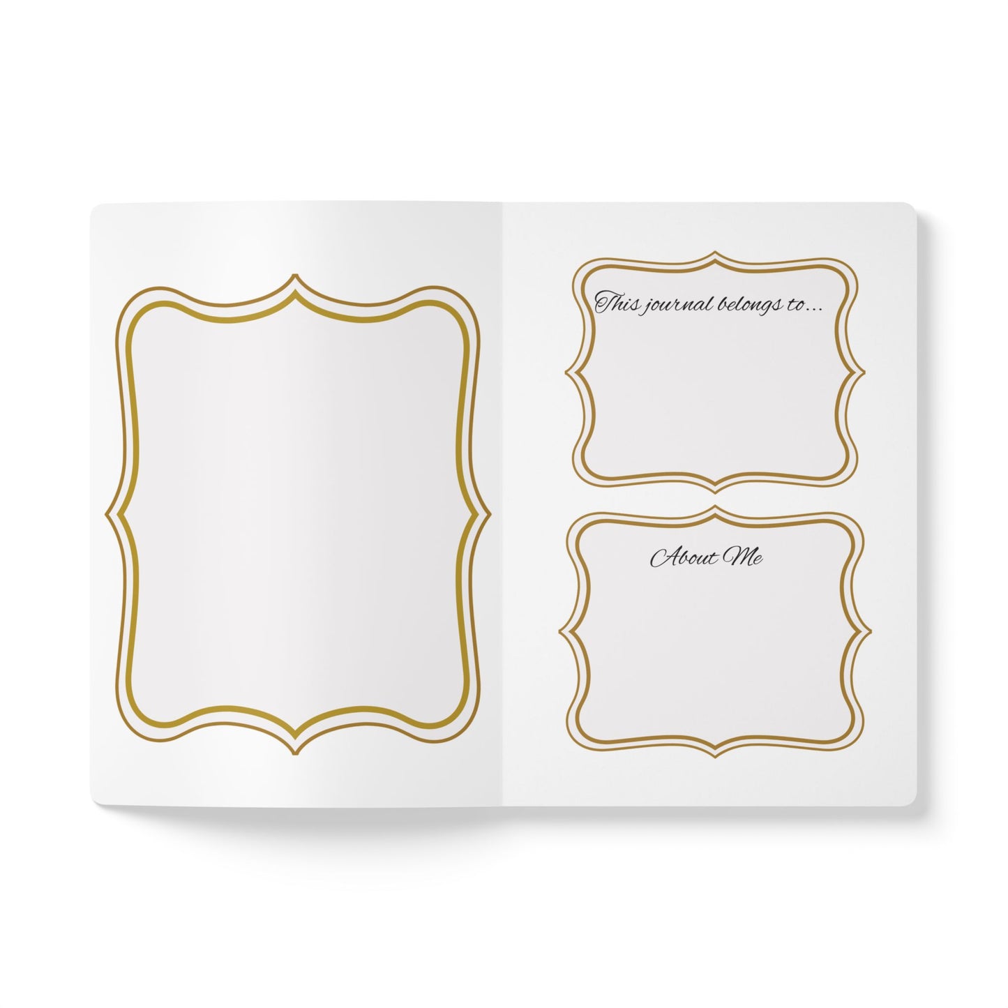 Journal: Beige Floral Softcover Lined Notebook for Reflection