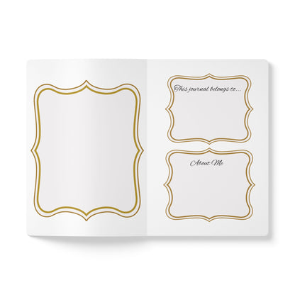 Journal: Beige Floral Softcover Lined Notebook for Reflection