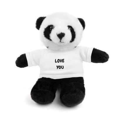 'Love You' Plush Animal with Tee — Cute & Cuddly Stuff with Support for your Home Team