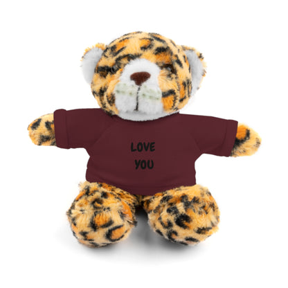 'Love You' Plush Animal with Tee — Cute & Cuddly Stuff with Support for your Home Team
