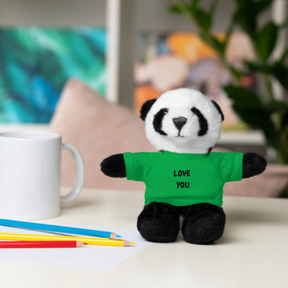 'Love You' Plush Animal with Tee — Cute & Cuddly Stuff with Support for your Home Team