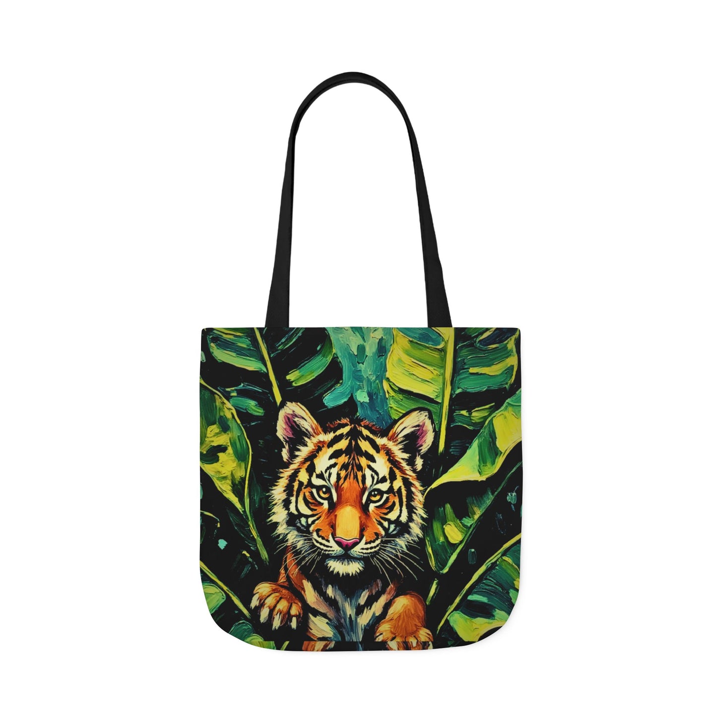 Eco-Tote: Tiger — Vibrate Jungle Print Reusable Canvas Carry-All
