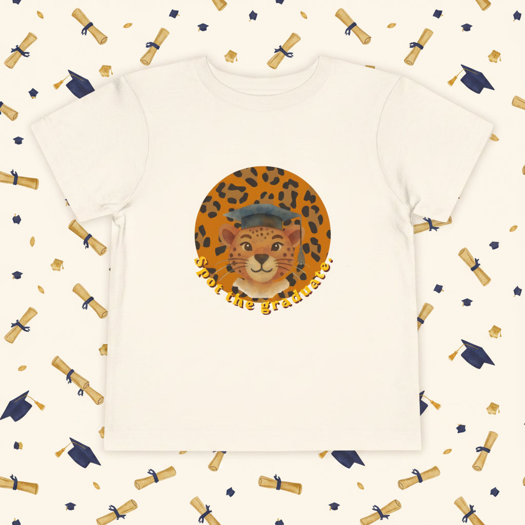 Beige , natural, t-shirt with a cheetah graphic and text on a white background
