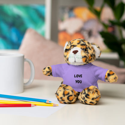 'Love You' Plush Animal with Tee — Cute & Cuddly Stuff with Support for your Home Team
