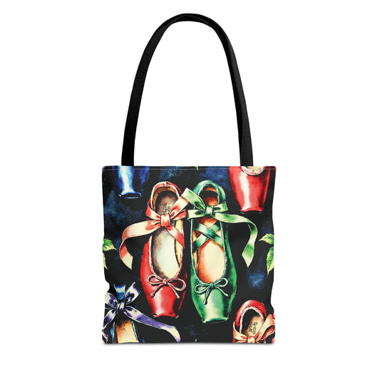 EcoTote: Colorful Ballet Slippers — All‑Over Dance Shoes Carry‑All