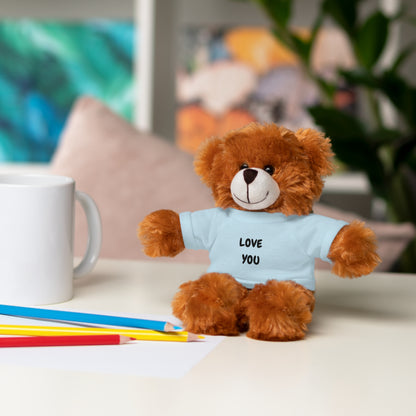 'Love You' Plush Animal with Tee — Cute & Cuddly Stuff with Support for your Home Team