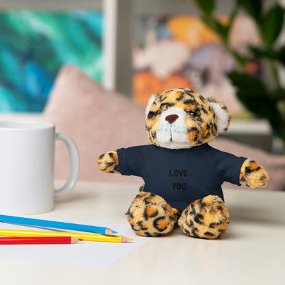 'Love You' Plush Animal with Tee — Cute & Cuddly Stuff with Support for your Home Team