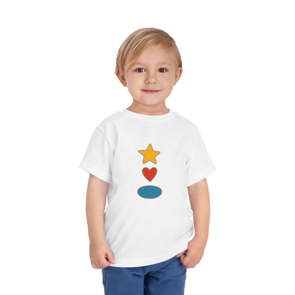 Child wearing a white t-shirt with 'mini surfer' text and graphic on a white background