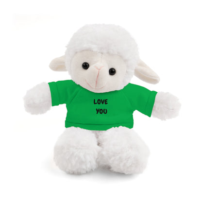'Love You' Plush Animal with Tee — Cute & Cuddly Stuff with Support for your Home Team