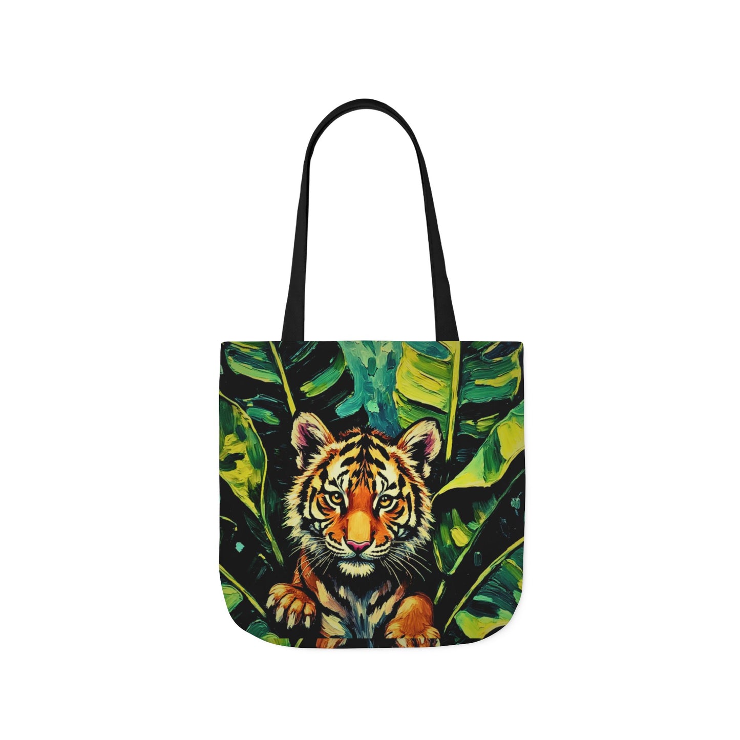 Eco-Tote: Tiger — Vibrate Jungle Print Reusable Canvas Carry-All