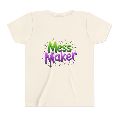 Youth Tee — "Mess Maker" Kids T‑Shirt (Playful Paint Splatter Design)
