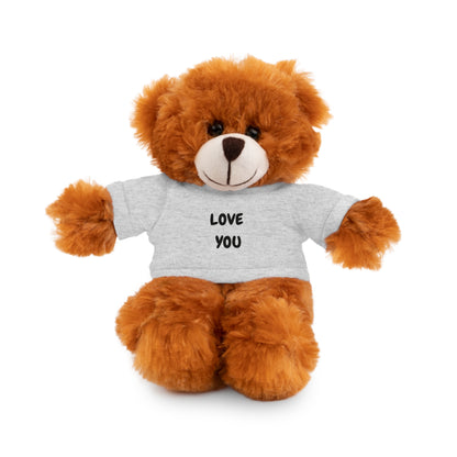 'Love You' Plush Animal with Tee — Cute & Cuddly Stuff with Support for your Home Team