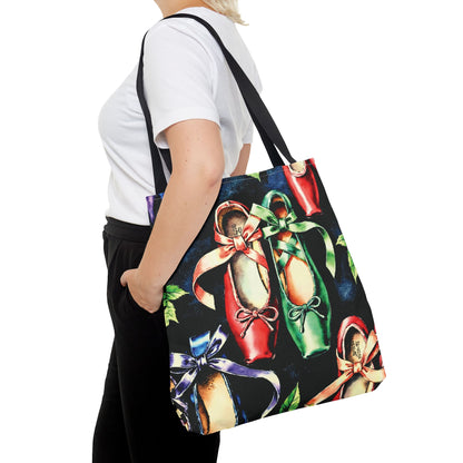 EcoTote: Colorful Ballet Slippers — All‑Over Dance Shoes Carry‑All