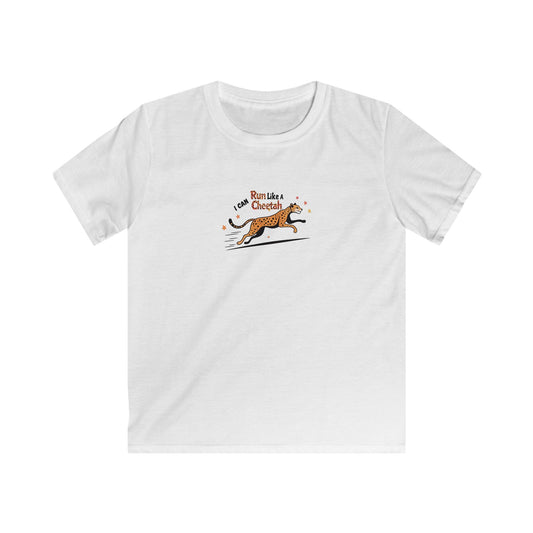 Cheetah Tee: I Can Run Like a Cheetah -Kids Softstyle Back-to-School Tee