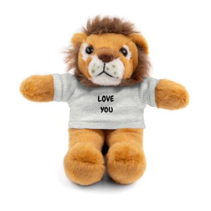 'Love You' Plush Animal with Tee — Cute & Cuddly Stuff with Support for your Home Team