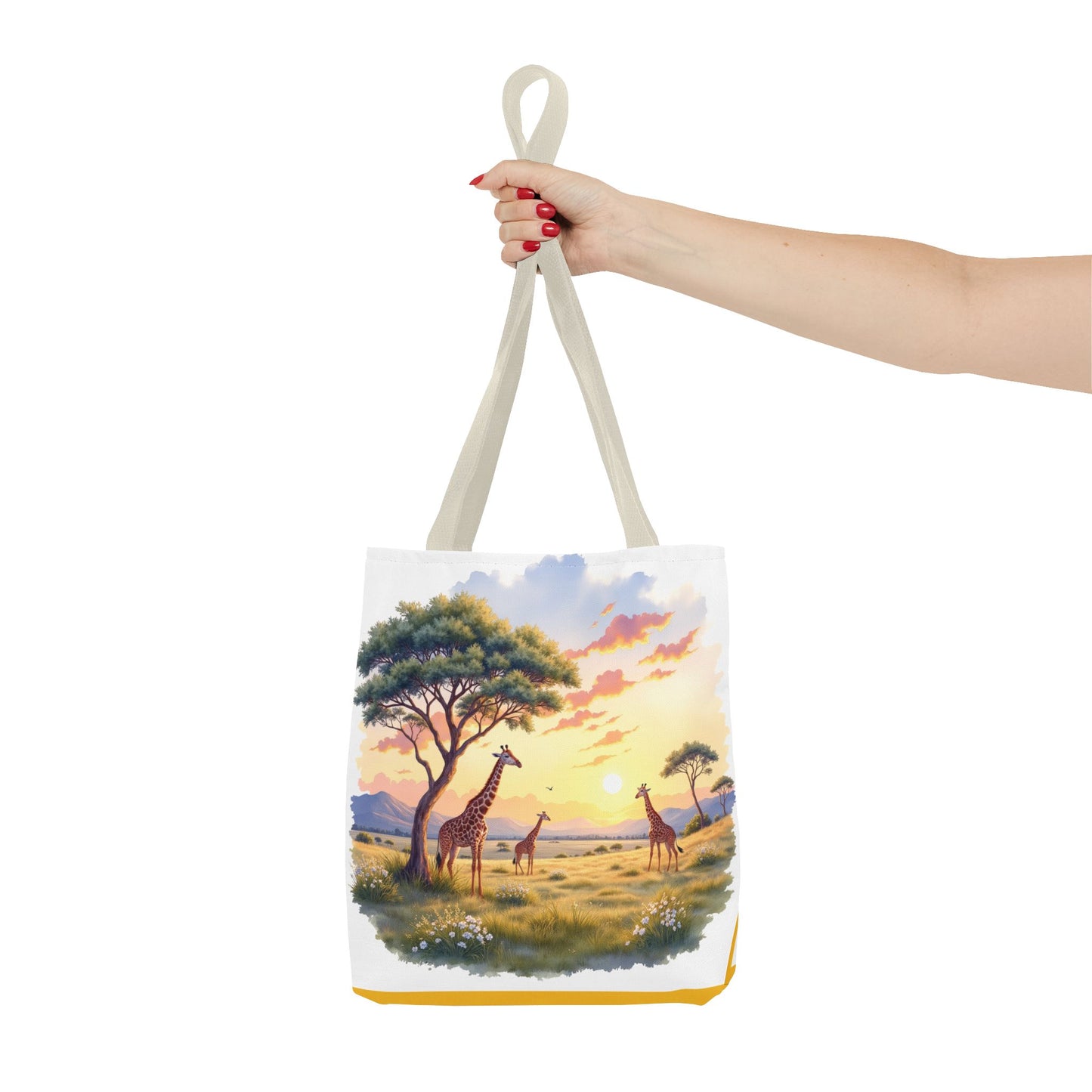 Eco Tote: Giraffe Safari Landscape Carry-All