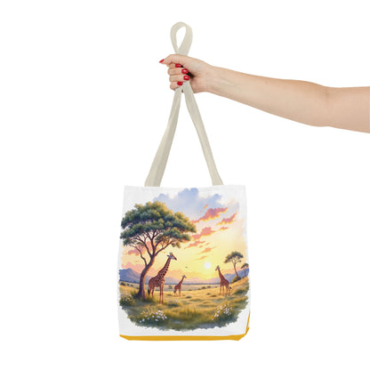 Eco Tote: Giraffe Safari Landscape Carry-All