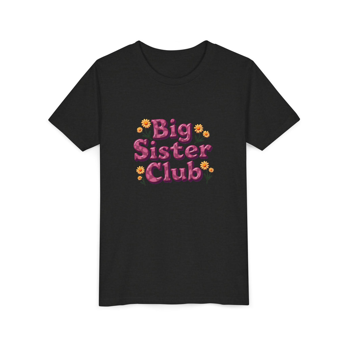 Youth Tee — “Big Sister Club” | Sibling Announcement Kids T‑Shirt
